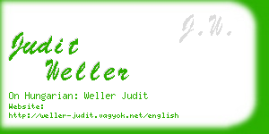 judit weller business card